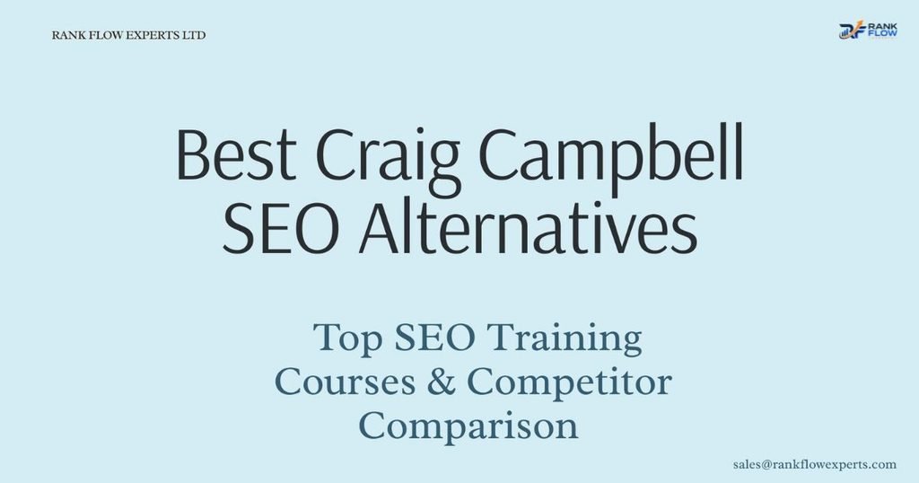 Comparison diagram of the best alternatives to the Craig Campbell SEO training course.