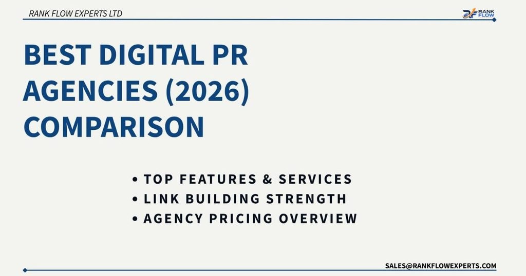 Quick comparison chart of the best digital PR agencies in 2026