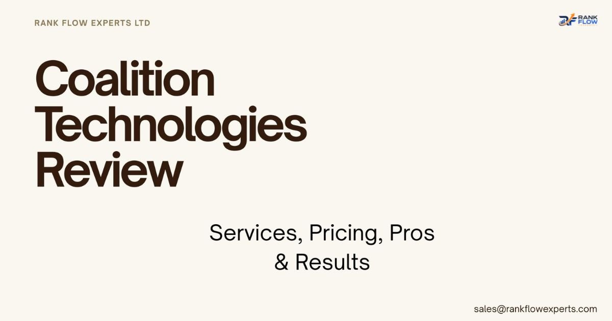 Comprehensive Coalition Technologies review detailing services, pricing plans, pros, cons, and performance results.