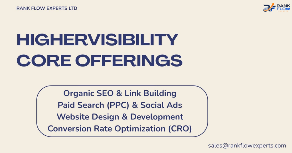 Core Digital Marketing and SEO Services Offered by HigherVisibility
