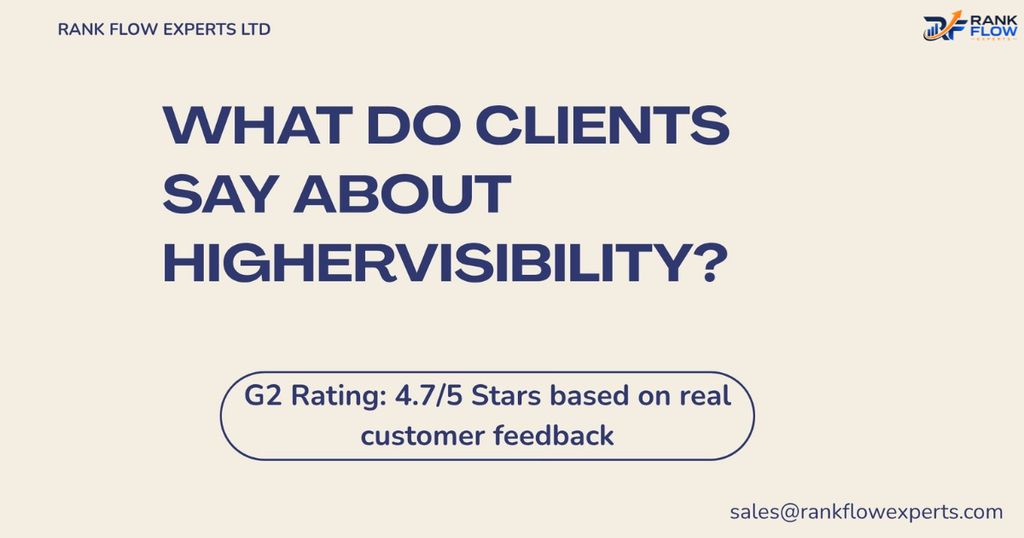 HigherVisibility G2 Ratings Client Reviews and Testimonials Breakdown