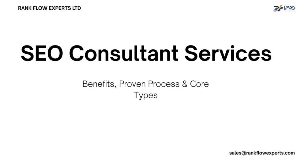 Search engine optimization consultant explaining SEO consulting services, benefits, and process for B2B SaaS growth.
